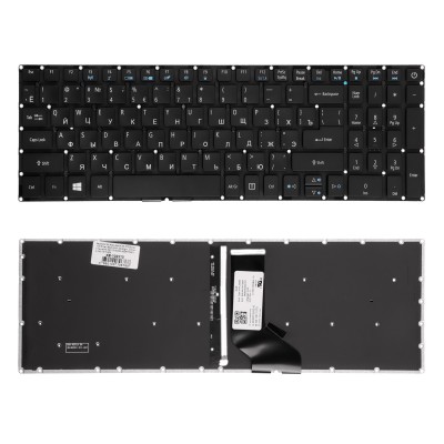 Клавиатура для ноутбука Acer Aspire E5-522, E5-573, E5-722 Series. Плоский Enter. Черная, без рамки. С подсветкой. PN: NK.I1513.006. Клавиатура для ноутбука Acer Aspire E5-522, E5-573, E5-722 Series. Плоский Enter. Черная, без рамки. С подсветкой. PN: NK.I1513.006.
