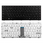 Клавиатура для ноутбука Lenovo IdeaPad G40-70 Series. Плоский Enter. Черная, с рамкой. PN: PK130TG2A00.