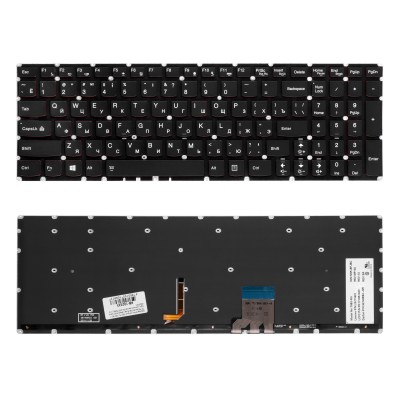 Клавиатура для ноутбука Lenovo Y50-70, Y50-80, Y70-70 Series. Плоский Enter. Черная, без рамки. С подсветкой. PN: 25215982. Клавиатура для ноутбука Lenovo Y50-70, Y50-80, Y70-70 Series. Плоский Enter. Черная, без рамки. С подсветкой. PN: 25215982.
