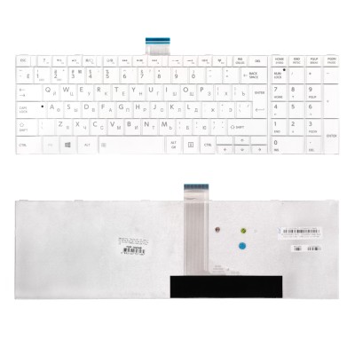 Клавиатура для ноутбука Toshiba C850, L850, P850 Series. Г-образный Enter. Белая, без рамки. PN: MP-11B56SU-528. Клавиатура для ноутбука Toshiba C850, L850, P850 Series. Г-образный Enter. Белая, без рамки. PN: MP-11B56SU-528.