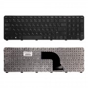 Клавиатура для ноутбука HP Pavilion DV7-7000ER, DV7-7001ER Series. Плоский Enter. Черная, с рамкой. PN: NSK-CJ0UW.