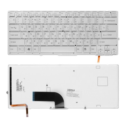 Клавиатура для ноутбука Sony Vaio VPC-SD, VPC-SB Series. Плоский Enter. Серебристая, без рамки. C подсветкой. PN: 148949641. Клавиатура для ноутбука Sony Vaio VPC-SD, VPC-SB Series. Плоский Enter. Серебристая, без рамки. C подсветкой. PN: 148949641.