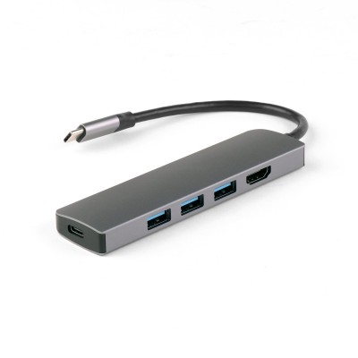 USB-концентратор IQFuture IQ-C5 Type-C USB Hub 5 в 1, USB-C PD, 3 порта USB 3.0, HDMI, кабель Type-C 12 см USB-концентратор IQFuture IQ-C5 Type-C USB Hub 5 в 1, USB-C PD, 3 порта USB 3.0, HDMI, кабель Type-C 12 см