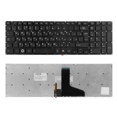Клавиатура для ноутбука Toshiba Satellite P50, P55 Series. Г-образный Enter. Черная, без рамки. С подсветкой. PN: 9Z.N7TSV.021, 0KN0-C35RU11. Клавиатура для ноутбука Toshiba Satellite P50, P55 Series. Г-образный Enter. Черная, без рамки. С подсветкой. PN: 9Z.N7TSV.021, 0KN0-C35RU11.
