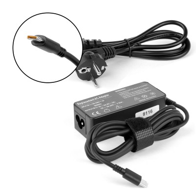 Блок питания для ноутбука Lenovo 20V 2.25A (USB Type-C) 45W 00HM633 Блок питания для ноутбука Lenovo 20V 2.25A (USB Type-C) 45W 00HM633