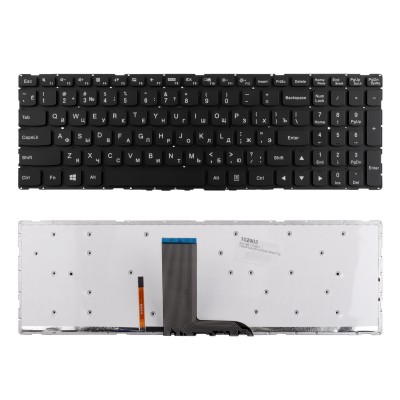Клавиатура для ноутбука Lenovo Yoga 500-15IBD Series. Плоский Enter. Черная, без рамки. С подсветкой. PN: SN20G90940. Клавиатура для ноутбука Lenovo Yoga 500-15IBD Series. Плоский Enter. Черная, без рамки. С подсветкой. PN: SN20G90940.