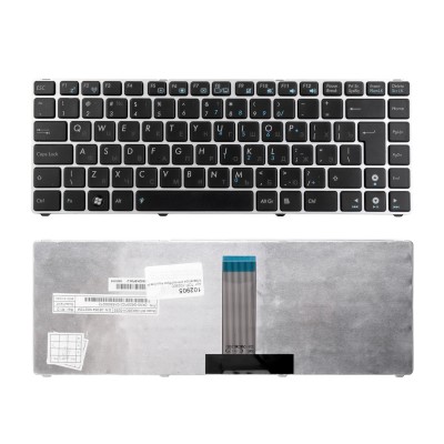 Клавиатура для ноутбука Asus Eee PC 1201, 1215, 1225, Lamborghini VX6 Series.Г-образный Enter. Черная, с серебристой рамкой. PN: 9J.N2K82.90R. Клавиатура для ноутбука Asus Eee PC 1201, 1215, 1225, Lamborghini VX6 Series.Г-образный Enter. Черная, с серебристой рамкой. PN: 9J.N2K82.90R.