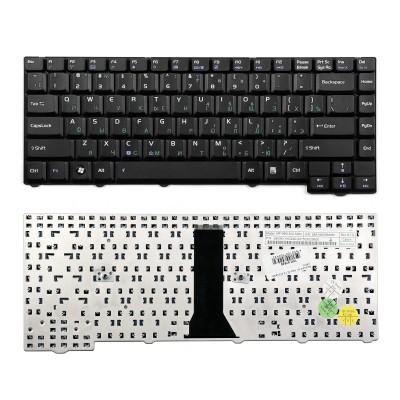 Клавиатура для ноутбука Asus F3, PRO31, X52 Series. (24pin). Плоский Enter. Черная без рамки. PN: 04GNI11KRU40. Клавиатура для ноутбука Asus F3, PRO31, X52 Series. (24pin). Плоский Enter. Черная без рамки. PN: 04GNI11KRU40.