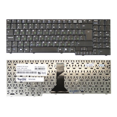 Клавиатура для ноутбука Asus F7, M51, X56 Series. Г-образный Enter. Черная, без рамки. PN: NSK-U400R Клавиатура для ноутбука Asus F7, M51, X56 Series. Г-образный Enter. Черная, без рамки. PN: NSK-U400R