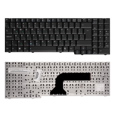 Клавиатура для ноутбука Asus M50, G50, X71 Series. Г-образный Enter. Черная, без рамки. PN: NSK-U410R. Клавиатура для ноутбука Asus M50, G50, X71 Series. Г-образный Enter. Черная, без рамки. PN: NSK-U410R.