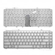 Клавиатура для ноутбука Dell Inspiron 500, 1545, 1520, PP29L, 1546 Series. Плоский Enter. Серебристая, без рамки. PN: K071425BS2.