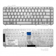Клавиатура для ноутбука HP Pavilion HP DV5-1000, DV5-1100 Series. Плоский Enter. Серебристая, без рамки. PN: AEQT6700040.