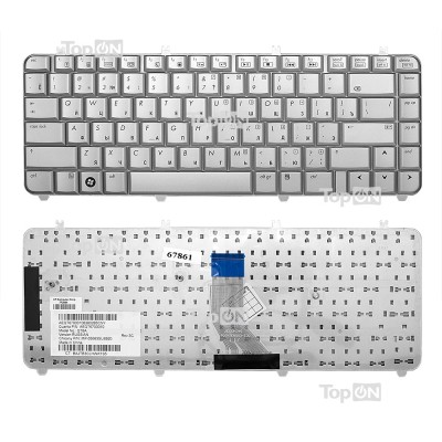 Клавиатура для ноутбука HP Pavilion HP DV5-1000, DV5-1100 Series. Плоский Enter. Серебристая, без рамки. PN: AEQT6700040. Клавиатура для ноутбука HP Pavilion HP DV5-1000, DV5-1100 Series. Плоский Enter. Серебристая, без рамки. PN: AEQT6700040.