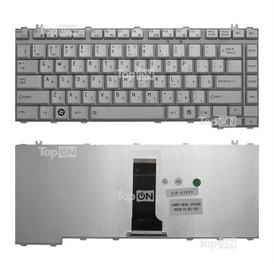 Клавиатура для ноутбука Toshiba A200, A300, M300 Series. Плоский Enter. Серебристая, без рамки. PN: NSK-TAJ01. Клавиатура для ноутбука Toshiba A200, A300, M300 Series. Плоский Enter. Серебристая, без рамки. PN: NSK-TAJ01.