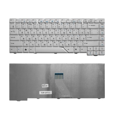 Клавиатура для ноутбука Acer Aspire 4220, 4230, 4310, 4520, 4710, 4720, 5230, 5300 Series. Плоский Enter. Белая, без рамки. PN: V072146AS1. Клавиатура для ноутбука Acer Aspire 4220, 4230, 4310, 4520, 4710, 4720, 5230, 5300 Series. Плоский Enter. Белая, без рамки. PN: V072146AS1.