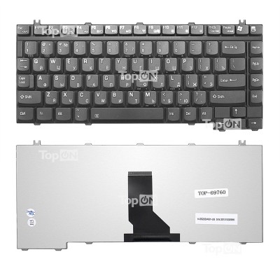 Клавиатура для ноутбука Toshiba Satellite Pro A10, A30, A60, Qosmio E10, E15, F10, F15, F20 Series. Г-образны Enter. Черная, без рамки. PN: NSK-T440R. Клавиатура для ноутбука Toshiba Satellite Pro A10, A30, A60, Qosmio E10, E15, F10, F15, F20 Series. Г-образны Enter. Черная, без рамки. PN: NSK-T440R.