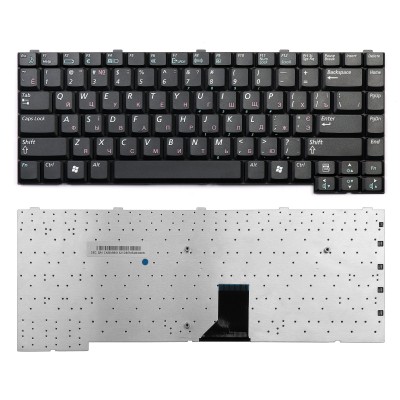 Клавиатура для ноутбука Samsung M40, M45, R50, R60 Series. Плоский Enter. Черная без рамки. Клавиатура для ноутбука Samsung M40, M45, R50, R60 Series. Плоский Enter. Черная без рамки.