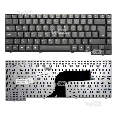 Клавиатура для ноутбука Asus A4, A7, F5R Series. Г-образный Enter. Черная, без рамки. PN: K011162M2. Клавиатура для ноутбука Asus A4, A7, F5R Series. Г-образный Enter. Черная, без рамки. PN: K011162M2.