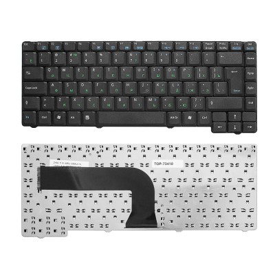 Клавиатура для ноутбука Asus A9R, A9Rp, A9T, X50, X50C, X50M, X50N Series. Г-образный Enter. Черная, без рамки. PN: NSK-U500R. Клавиатура для ноутбука Asus A9R, A9Rp, A9T, X50, X50C, X50M, X50N Series. Г-образный Enter. Черная, без рамки. PN: NSK-U500R.
