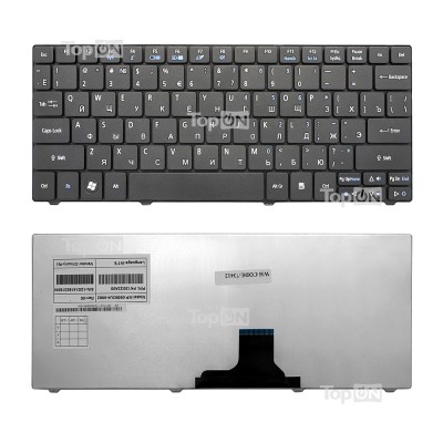 Клавиатура для ноутбука Acer Aspire 1810, 1830T, 1410, One 721, 722, 751 Series. Плоский Enter. Черная, без рамки. PN: NSK-AQ00R. Клавиатура для ноутбука Acer Aspire 1810, 1830T, 1410, One 721, 722, 751 Series. Плоский Enter. Черная, без рамки. PN: NSK-AQ00R.
