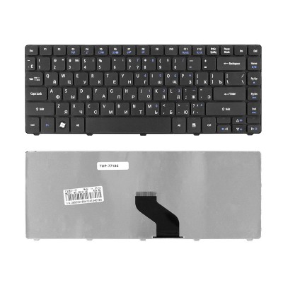 Клавиатура для ноутбука Acer Aspire 3810T, 3820T, 3410T, 4810T, 4410T, 4736G, 4741G Series. Плоский Enter. Черная, без рамки. PN: AEZQ1R00010. Клавиатура для ноутбука Acer Aspire 3810T, 3820T, 3410T, 4810T, 4410T, 4736G, 4741G Series. Плоский Enter. Черная, без рамки. PN: AEZQ1R00010.