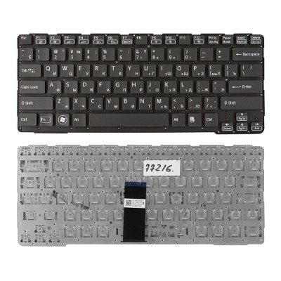 Клавиатура для ноутбука Sony Vaio SVE14A Series. Плоский Enter. Черная, без рамки. PN: 9Z.N6BBF.D0R. Клавиатура для ноутбука Sony Vaio SVE14A Series. Плоский Enter. Черная, без рамки. PN: 9Z.N6BBF.D0R.