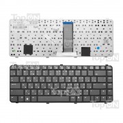 Клавиатура для ноутбука HP Compaq CQ511, CQ515, CQ610, CQ615 Series. Плоский Enter. Черная, без рамки. PN: NSK-H5R0R.