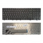 Клавиатура для ноутбука HP Probook 4535S, 4530S, 4730S Series. Плоский Enter. Черная, без рамки. PN: NSK-CC0SV.