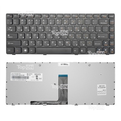 Клавиатура для ноутбука Lenovo B470, G470, V470 Series. Плоский Enter. Черная, с черной рамкой. PN: 9Z.N5TSW.B0R. Клавиатура для ноутбука Lenovo B470, G470, V470 Series. Плоский Enter. Черная, с черной рамкой. PN: 9Z.N5TSW.B0R.