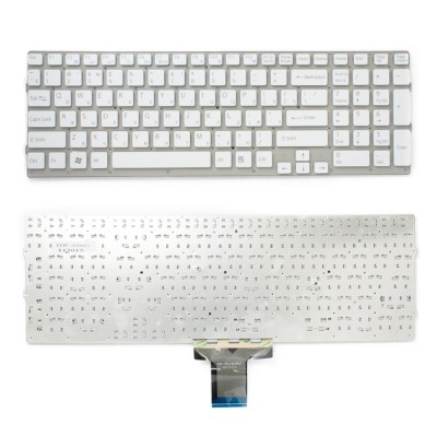 Клавиатура для ноутбука Sony Vaio VPC-EB Series. Плоский Enter. Белая, без рамки. PN: 148792871. Клавиатура для ноутбука Sony Vaio VPC-EB Series. Плоский Enter. Белая, без рамки. PN: 148792871.