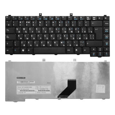 Клавиатура для ноутбука Acer Aspire 3100, 3650, 3690, 5100, 5110, 5680, 9110 Series. Г-образный Enter. Черная, без рамки. PN: MP-04653U4-6983. Клавиатура для ноутбука Acer Aspire 3100, 3650, 3690, 5100, 5110, 5680, 9110 Series. Г-образный Enter. Черная, без рамки. PN: MP-04653U4-6983.
