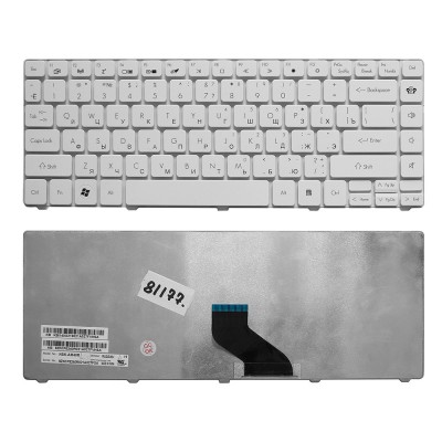 Клавиатура для ноутбука Packard Bell EasyNote NM85, NM86, NM87 Series. Плоский Enter. Белая, без рамки. PN: NSK-AM30R. Клавиатура для ноутбука Packard Bell EasyNote NM85, NM86, NM87 Series. Плоский Enter. Белая, без рамки. PN: NSK-AM30R.