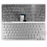 Клавиатура для ноутбука Sony Vaio VPC-CA, VPC-SA Series. Плоский Enter. Серебристая, без рамки. PN: 148953821.