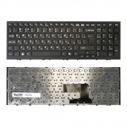 Клавиатура для ноутбука Sony Vaio VPC-EE, VPCEE Series. Г-образный Enter. Черная, с черной рамкой. PN: AENE7700010.