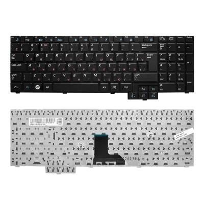 Клавиатура для ноутбука Samsung R525, R528, R530 Series. Г-образный Enter. Черная, без рамки. PN: BA59-02832C. Клавиатура для ноутбука Samsung R525, R528, R530 Series. Г-образный Enter. Черная, без рамки. PN: BA59-02832C.