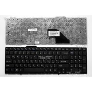 Клавиатура для ноутбука Sony Vaio VPC-F11, VPC-F12, VPC-F13 Series. Плоский Enter. Черная без рамки. PN: 148781111, 9Z.N3S82.201, 148781561.