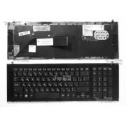 Клавиатура для ноутбука HP ProBook 4720s Series. Черная, с черной рамкой.