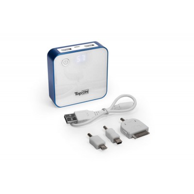 Внешний аккумулятор TopON TOP-QUAD/B 7800mAh (29Wh) 2 USB. Синий Внешний аккумулятор TopON TOP-QUAD/B 7800mAh (29Wh) 2 USB. Синий
