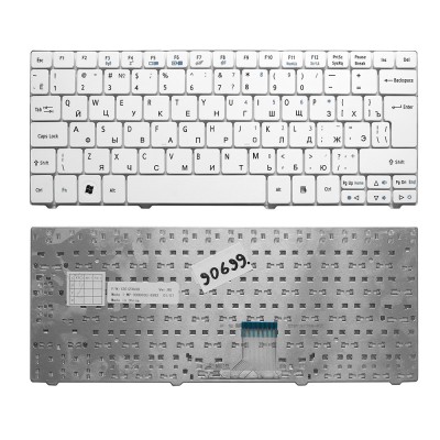 Клавиатура для ноутбука Acer 1810, 1830T, 721, 722, 751 Series. Г-образный Enter. Белая без рамки. PN: NSK-AQ00R. Клавиатура для ноутбука Acer 1810, 1830T, 721, 722, 751 Series. Г-образный Enter. Белая без рамки. PN: NSK-AQ00R.