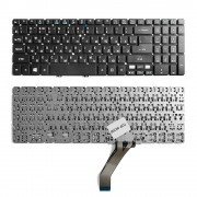 Клавиатура для ноутбука Acer Aspire V5-531, V5-551, V5-571 Series. Г-образный Enter. Черная, без рамки. PN: NSK-R3BBC 0R.