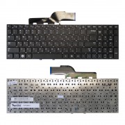 Клавиатура для ноутбука Samsung NP300V5A, NP300E5A, NP300E5C, NP305V5A, NP300E5X Series. Плоский Enter. Черная, без рамки. PN: 9Z.N5QSN.10R