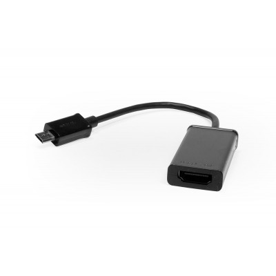 Кабель-переходник MicroUSB -> HDMI (MHL) для передачи цифрового аудио и видео сигнала со смартфона или планшета на TV и монитор. 11-pin. Черный. Кабель-переходник MicroUSB -> HDMI (MHL) для передачи цифрового аудио и видео сигнала со смартфона или планшета на TV и монитор. 11-pin. Черный.