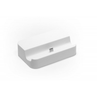 Док-станция для смартфона с разъемом MicroUSB. Белая. Док-станция для смартфона с разъемом MicroUSB. Белая.
