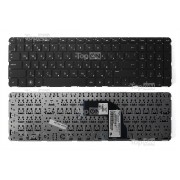 Клавиатура для ноутбука HP Pavilion DV7-7000ER, DV7-7001ER Series. Плоский Enter. Черная, без рамки. PN: NSK-CJ0UW.