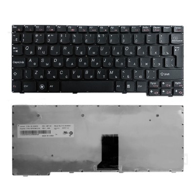 Клавиатура для ноутбука Lenovo IdeaPad S100, S110, S10-3, S10-3S Series. Г-образный Enter. Черная, без рамки. PN: 25-010089. Клавиатура для ноутбука Lenovo IdeaPad S100, S110, S10-3, S10-3S Series. Г-образный Enter. Черная, без рамки. PN: 25-010089.
