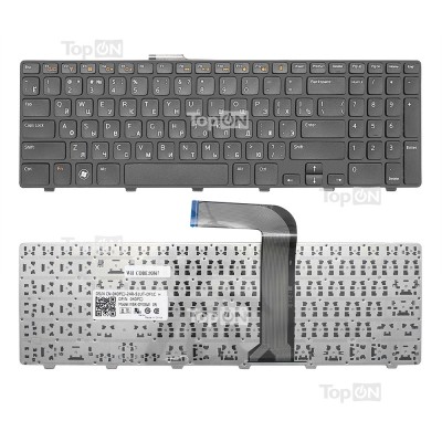 Клавиатура для ноутбука Dell Inspiron N5110, M5110, M511R Series. Г-образный Enter. Черная, с черной рамкой. PN: NSK-DY0SW. Клавиатура для ноутбука Dell Inspiron N5110, M5110, M511R Series. Г-образный Enter. Черная, с черной рамкой. PN: NSK-DY0SW.
