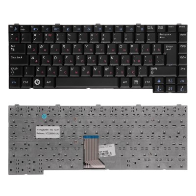 Клавиатура для ноутбука Samsung R60, R70, R508, R509, R40, R40+ Series. Г-образный Enter. Черная, без рамки. PN: V072260HK1 Клавиатура для ноутбука Samsung R60, R70, R508, R509, R40, R40+ Series. Г-образный Enter. Черная, без рамки. PN: V072260HK1