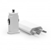 Набор для зарядки Apple iPhone, iPad, Samsung Galaxy, Xiaomi, Huawei, LG, Sony и др. Замена: MD813ZM, MD836ZM. Белый.