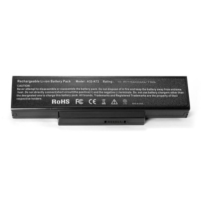 Аккумулятор для ноутбука усиленный Asus K72, N71, N73, X72, X73, K73, F2, F3, A9 Series. 10.8V 6000mAh PN: A32-N73, 70-NX01B1000Z Аккумулятор для ноутбука усиленный Asus K72, N71, N73, X72, X73, K73, F2, F3, A9 Series. 10.8V 6000mAh PN: A32-N73, 70-NX01B1000Z