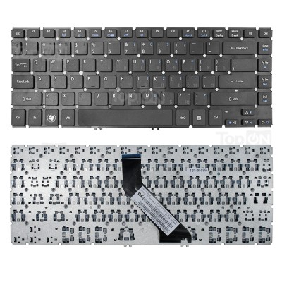 Клавиатура для ноутбука Acer Aspire V5-431, V5-471, M3-481 Series. Г-образный Enter. Черная без рамки. PN: NSK-R24SW 0R. Клавиатура для ноутбука Acer Aspire V5-431, V5-471, M3-481 Series. Г-образный Enter. Черная без рамки. PN: NSK-R24SW 0R.